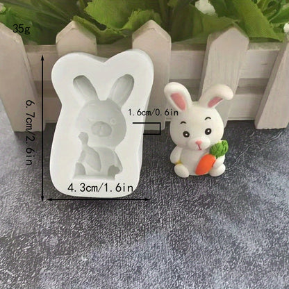 1 piece of adorable cartoon animal silicone molds for baking, cake decorating, and more. This food-grade ice tray mold can be used for fondant, chocolate, panna cotta, pudding, jelly, and resin clay. A fun addition to any kitchen!