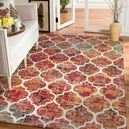 1 piece of a simple and irregular graphic pattern carpet, designed to be soft, non-slip, and dirt-resistant. Perfect for use as a floor mat in the living room, kitchen, or bathroom. This square mat weighs 480g and has a thickness of 1cm. Ideal for adding