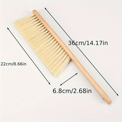 1 piece of Bed Sweeping Brush with Handle, featuring soft bristles for effective dust removal in the household. Perfect for cleaning beds, sofas, cars, clothes, and furniture. A versatile cleaning tool ideal for back-to-school supplies.