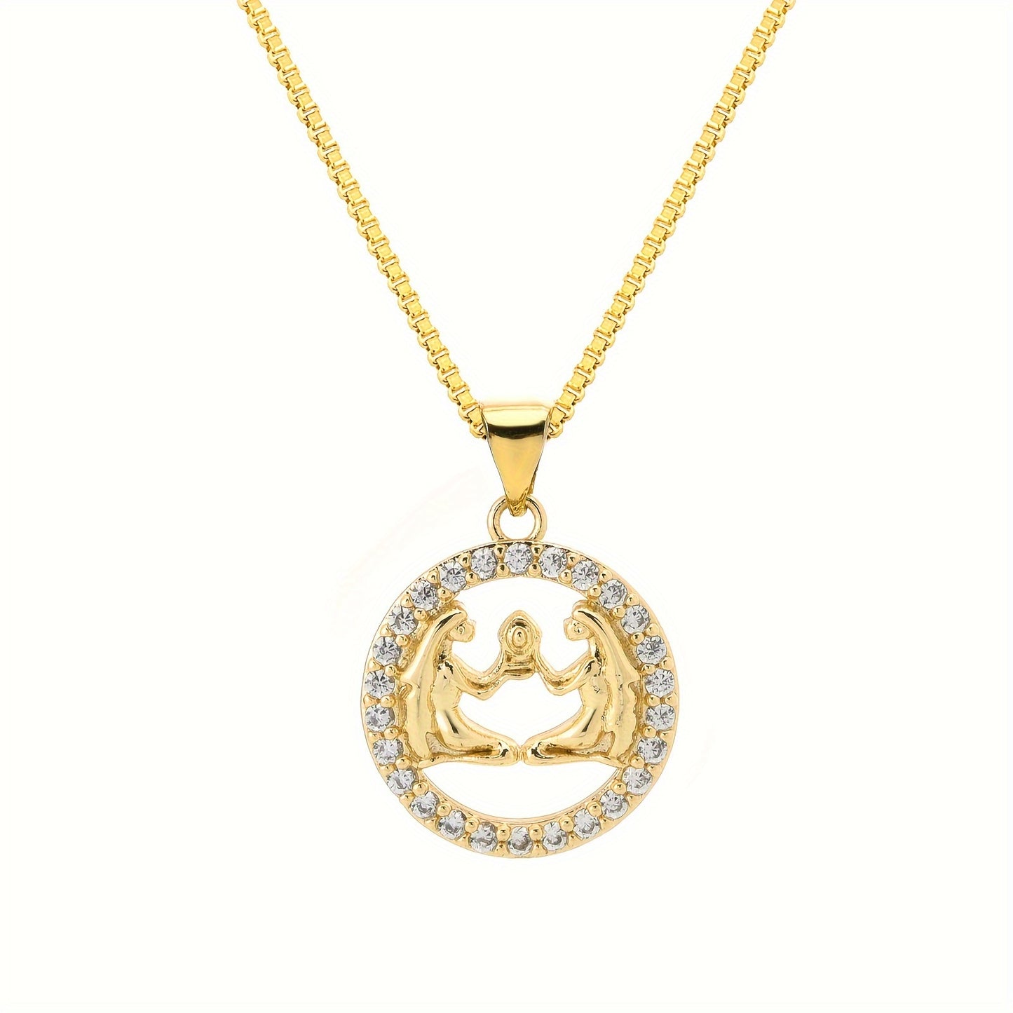 1 piece of 12 Constellations pendant, made of 18K gold-plated material. Featuring the twelve zodiac shapes in golden jewelry, this fashionable pendant necklace is perfect for men. An excellent choice for gifts, especially for Father's Day.