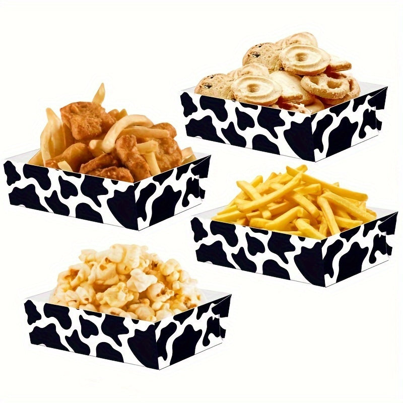 - Pack of 24 Cow Square Boxes: Ideal for Cow Farm Themed Birthday Parties and Party Decorations
- Popcorn Paper Bags and Disposable Food Bags for Snacks and Food Storage
- Kitchen Supplies for Cow Farm Theme Events and Gatherings