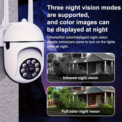 [Highly-Recommended] Get this HD WiFi Home Security Camera for Full-Color Night Vision, Two-Way Audio, and Motion Detection. USB Powered and Wireless, it's perfect for keeping your loved ones safe. Great for Christmas and Thanksgiving gifts!