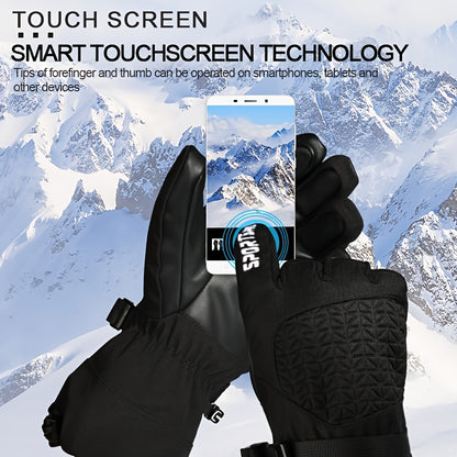 YOBENKI -40℉ Ski Gloves: Waterproof Touchscreen Snowboard Gloves for Men & Women - Keep Warm in Cold Weather. Made of Knit Fabric, Hand Washable. Perfect for Christmas, Thanksgiving, and Spring Festival.