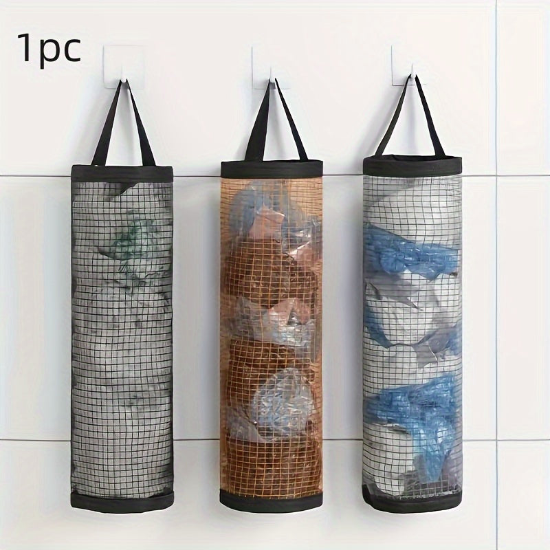 1 piece of Hanging Garbage Bag, Plastic Kitchen Decoration Bag, Hanging Grocery Shopping Bag, Commercial Restaurant Kitchen Garbage Bag Storage, Home Garbage Bag Storage