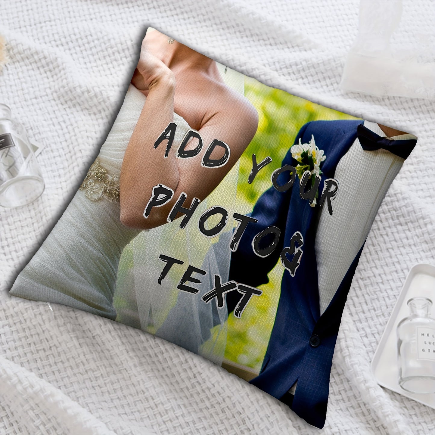 1 piece of customized pillow cover for home decoration, featuring patterns for Valentine's Day, Christmas, Thanksgiving, and New Year. Makes a perfect family gift or wedding anniversary gift. This single-sided printed cover does not come with a pillow