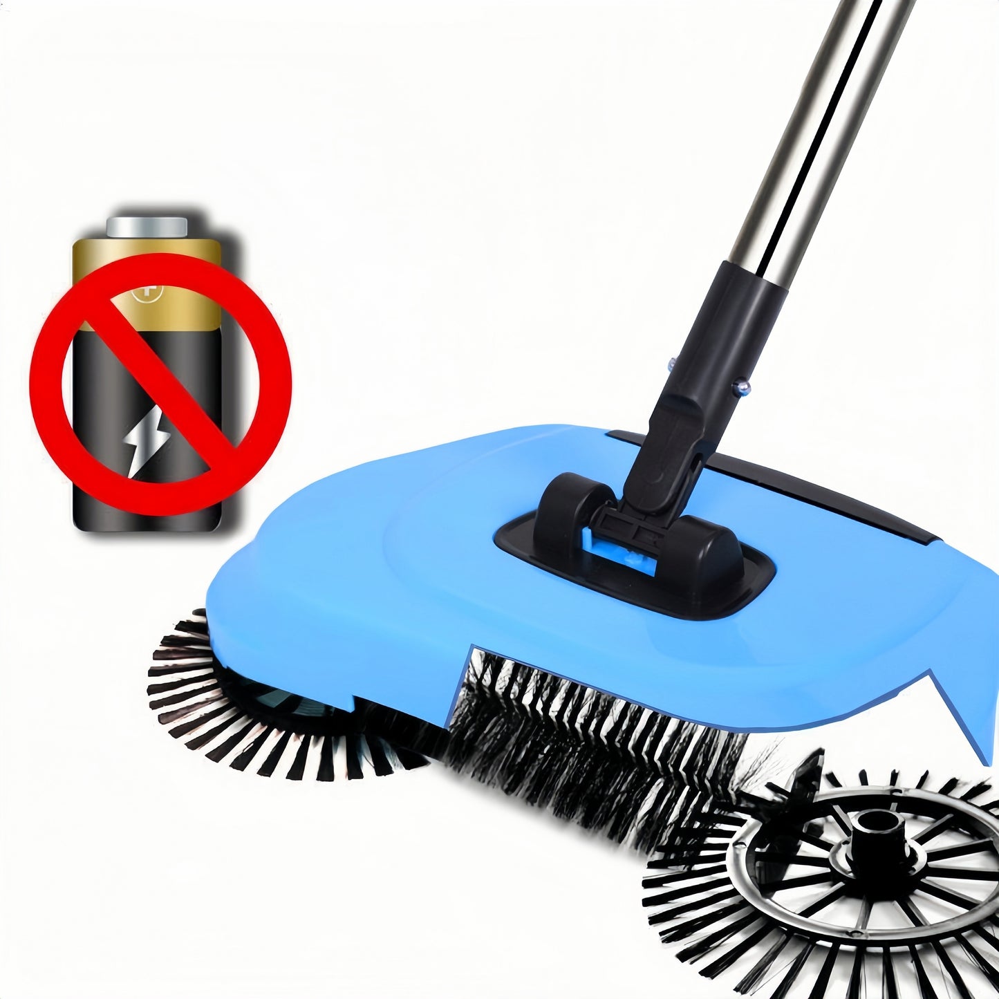 1 piece of a 3-in-1 Manual Broom Dustpan Mop Combo designed for hard floors that efficiently sweeps up pet hair and spills. This non-electric push sweeper comes with an extra cleaning cloth and is perfect for use in living rooms, bedrooms, bathrooms