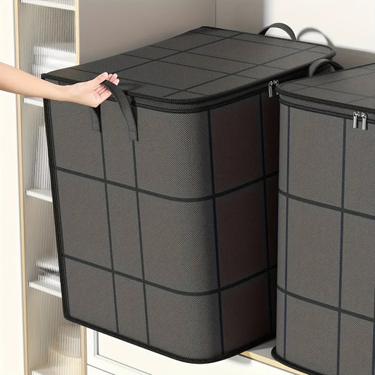 - Large Capacity Storage Bag with Handles in Contemporary Style
- Made from Durable Polyester Material (Non-Waterproof)
- Multipurpose Organizer for Clothes, Quilts, and more
- Perfect for Moving, Traveling, and Dorm Room Organization
- Ideal for