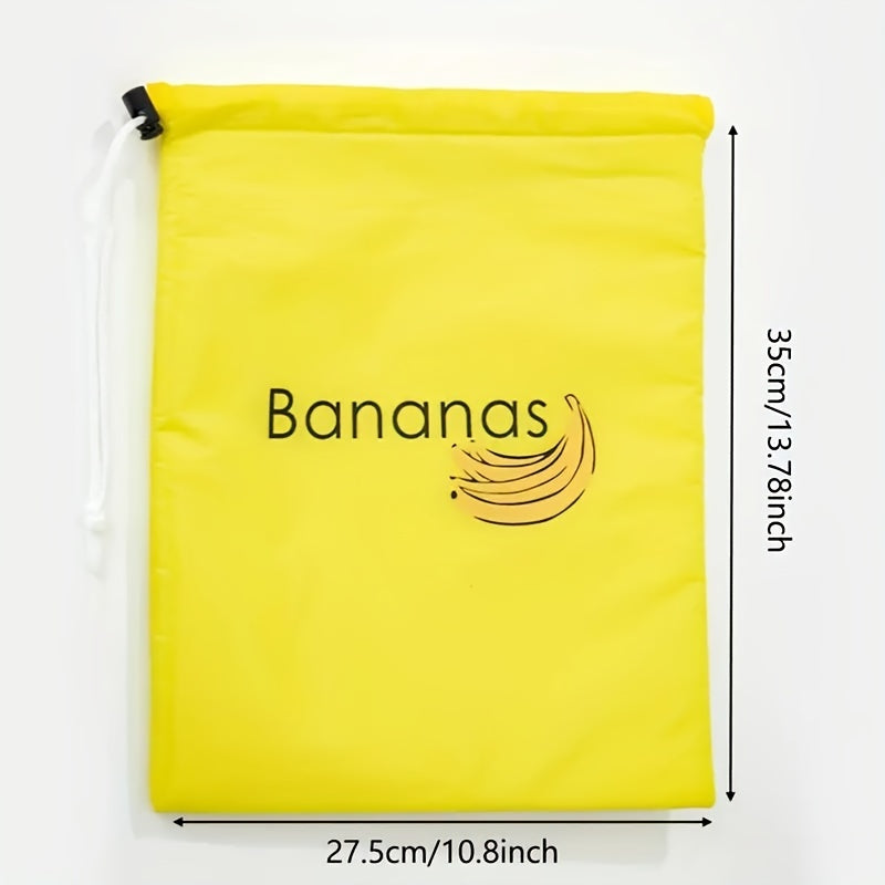 1 or 2 pieces of Yellow Banana Storage Bag and Green Vegetable Fresh-keeping Bag. These bags prevent ripening and keep fruits and vegetables fresh. They are lightweight, convenient, washable, and durable, making them essential kitchen supplies.