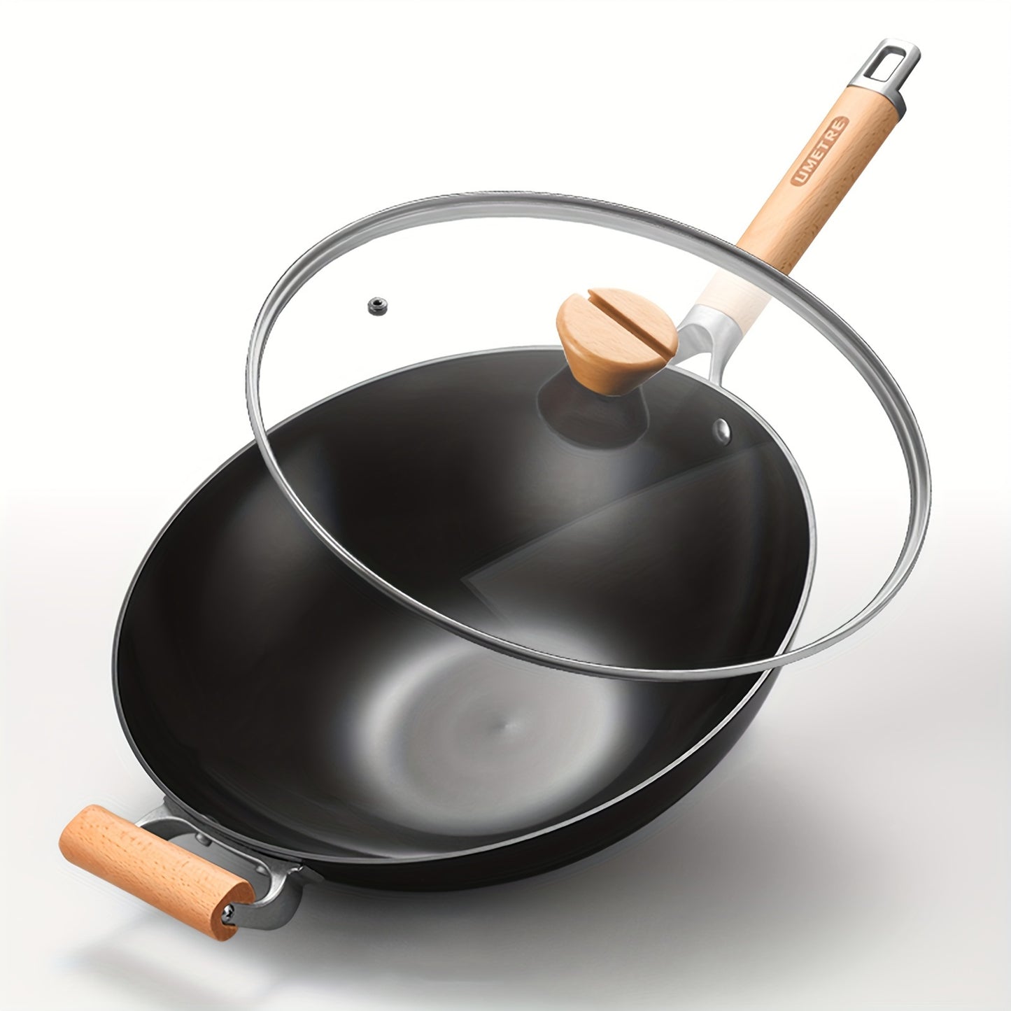 1 piece of a versatile cooking pan set including a cast iron omelette pan, uncoated iron cooking pan, Chinese wok, traditional Japanese pan, and black carbon steel pan. Suitable for use on electric, induction, and gas stoves.