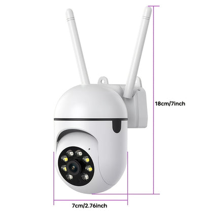 1 piece of a 3MP HD Wireless Security Camera with Pan-Tilt feature (355° Pan and 90° Tilt), 1440p Resolution, Full Color Night Vision, Two-Way Audio, Humanoid Detection, App Alarm, USB Powered, Wi-Fi Enabled, made of ABS Material. This is an Indoor