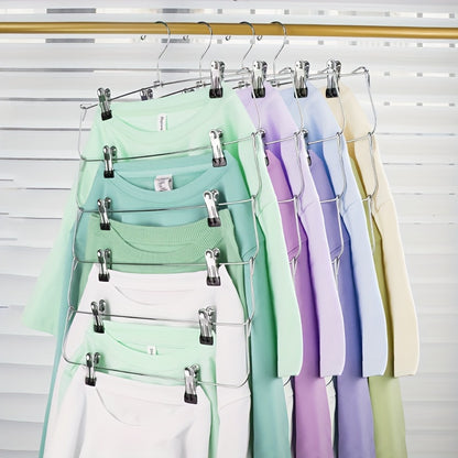 [Customer Favorite] Stainless Steel Folding Trouser Clip for Organizing Multiple Layers of Clothing in Your Home Closet