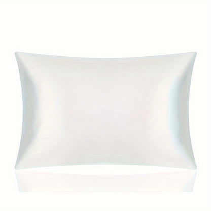 1 piece of 100% Pure Mulberry Silk Pillowcase, 19mm, designed for both hair and skin. Features natural smooth silk on both sides, with a hidden zipper closure. Pillow core not included.