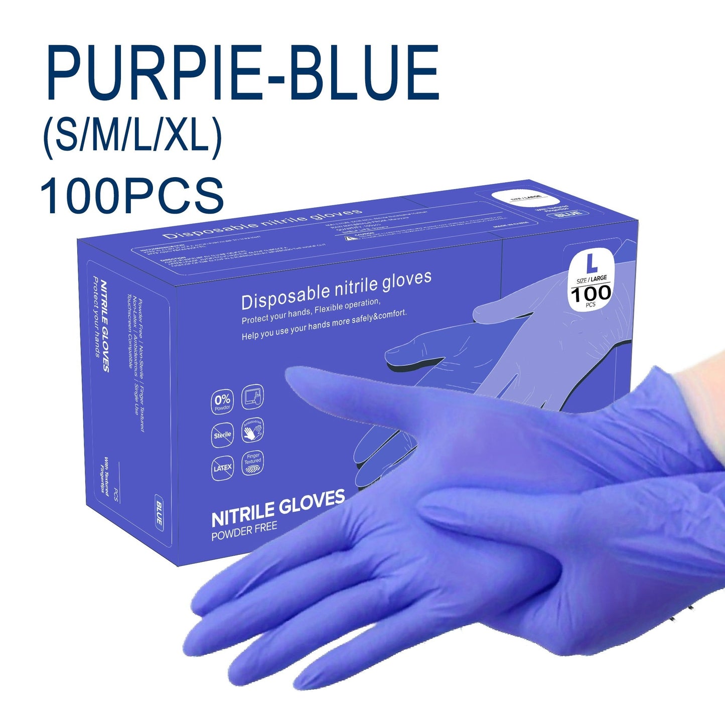 [Brand Name] offers a 100-Pack of Nitrile Disposable Gloves, perfect for various tasks such as kitchen work, cleaning, tattoos, salon services, and pet care. These gloves are made of PVC and are waterproof, ambidextrous, and allergy-free. They are also