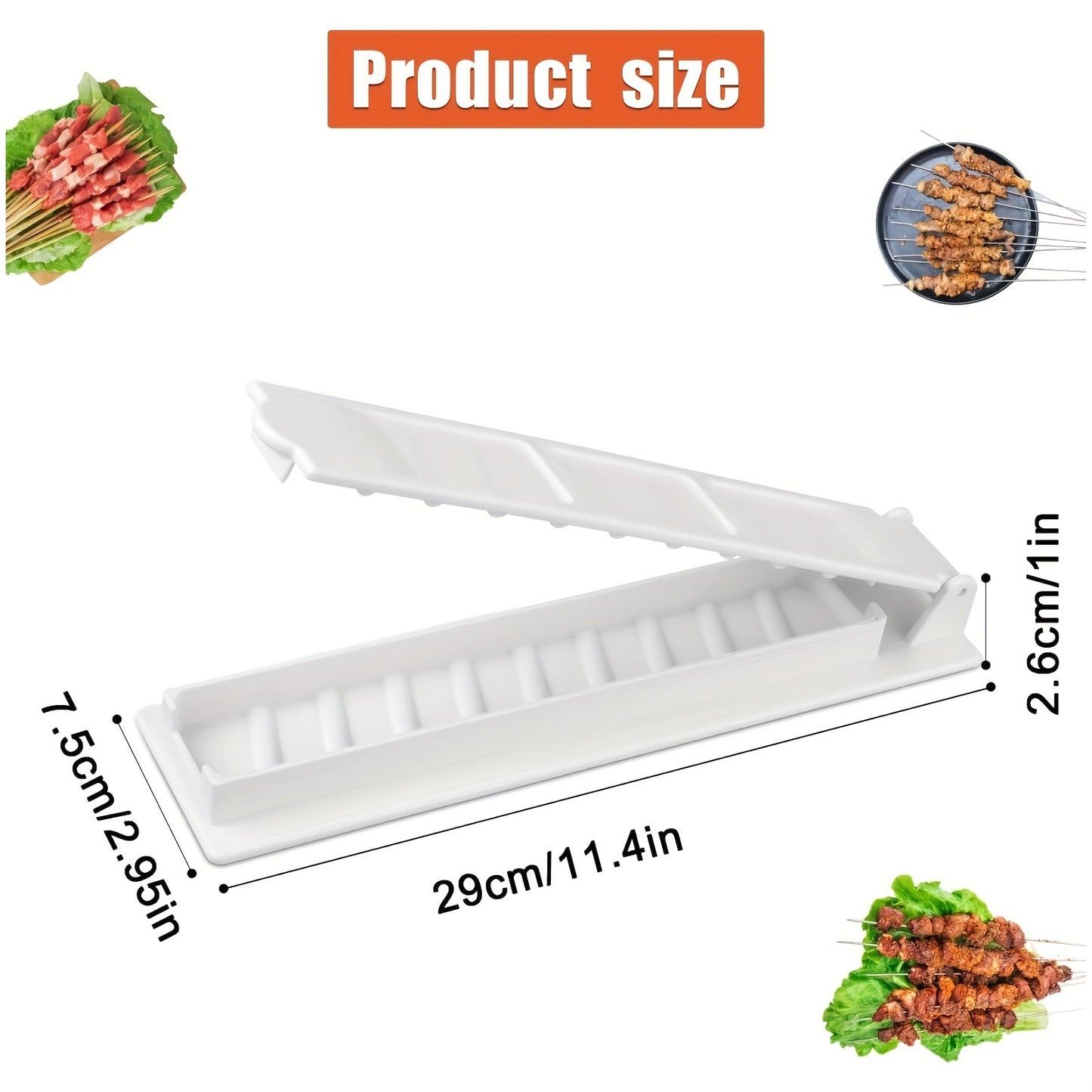 [Top Pick] Manual Kebab Maker - Simple Kabob Mold for Outdoor BBQ, Portable Kofta Tool, Long-lasting Food Grade Plastic, Perfect for Barbecue Newbies, Turkish Kebab, BBQ Kofta Maker Tool