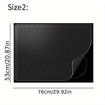 - Silicone Stove Mat: Protect your stove and countertop with this silicone insulation pad
- Multi-functional: Can also be used as a protective pad, stove top cover, and sub-drainage sink pad
- Kitchen Essentials: A must-have item in every home kitchen