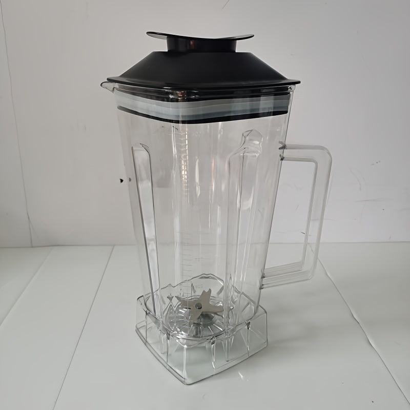 - "High-Quality 2L Blender Pitcher with Handle, Made from Food-Grade Plastic, Ideal for Making Smoothies, Soups, and Purees. Comes with Spiral Blade and Foam Lid, Compatible with High-Speed Blender Base