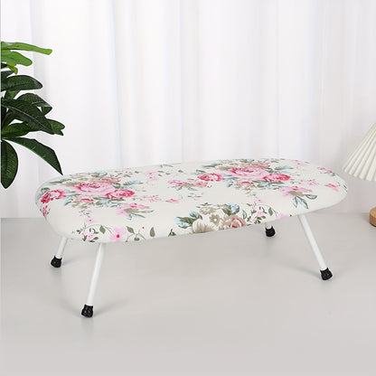 1 piece of Countertop Ironing Board: Home Thickening Special Hanging Ironing Foldable Ironing Board with High Temperature Ironing Table, Household Accessories sized at 59.99 * 37.01 * 16.99 cm.