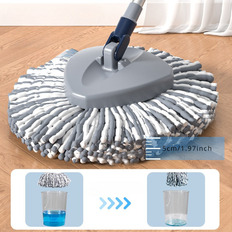 - Efficiently clean your living room floors with the 1pc Spin Mop and Bucket set, featuring an easy wring mop for quick and effective cleaning. This manual rotating mop also includes a dehydration function for easy water removal.