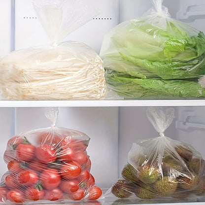 1 Package of clear food storage bags, Basic storage bags for the kitchen.