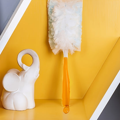 You have the option to select either a set of 10 separate duster heads or a dusting set with a yellow handle, which includes 1 handle and 10 soft, washable duster heads. This set provides various cleaning options for effortless cleaning in any area