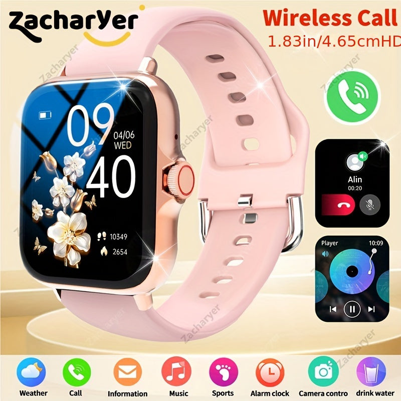 Zacharyer Smartwatch is a versatile and stylish smart sports watch with a full touch screen. It allows you to answer and make calls, receive message reminders, and customize your dial wallpaper. This watch is suitable for both men and women and is