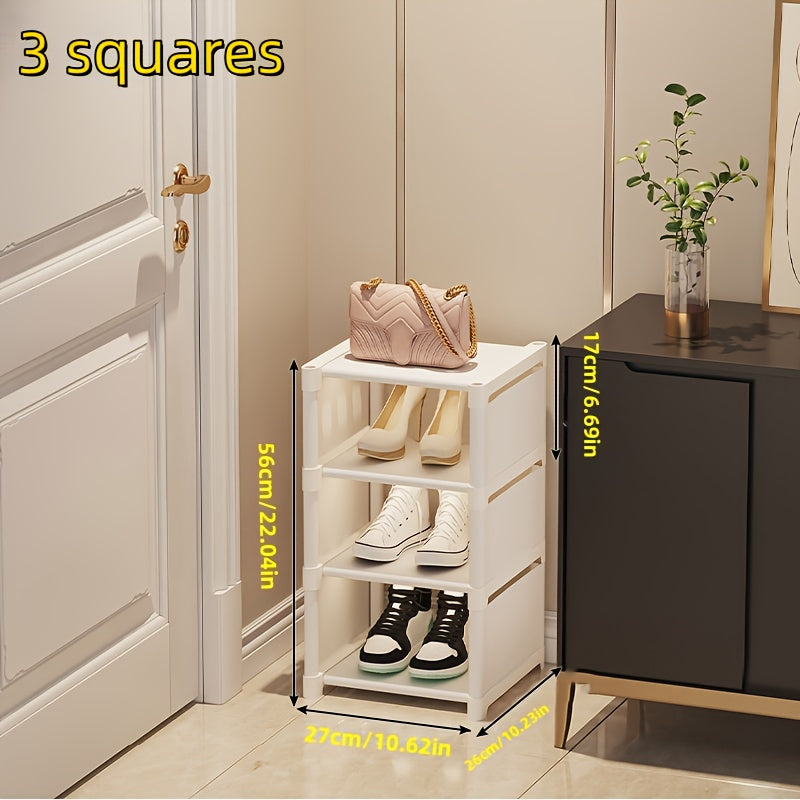 1 Multi-Tier Fabric Shoe Rack with Metal Frame - Space-Saving and Simple Assembly - Great Storage Option for Entryway, Bedroom, or Hallway - Suitable for Sneakers, Slippers, and Sandals - A Stylish Addition to Your Thanksgiving, Halloween, and Christmas