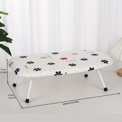 1 piece of Countertop Ironing Board: Home Thickening Special Hanging Ironing Foldable Ironing Board with High Temperature Ironing Table, Household Accessories sized at 59.99 * 37.01 * 16.99 cm.