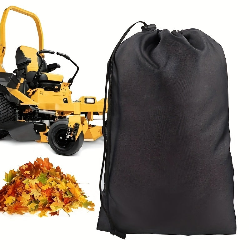 1 piece Lawn Tractor Leaf Collection Bag - Garden Mower Sweeper Waste Disposal Pouch