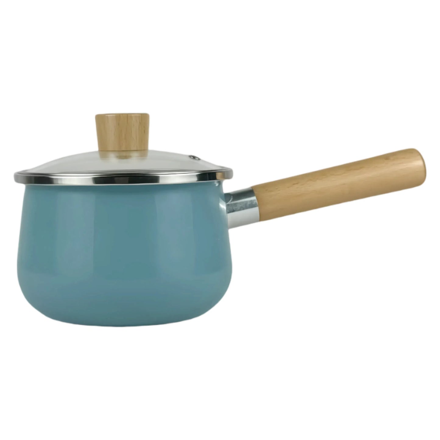 1 piece of cookware, 6-inch Enamel Saucepan, Small-capacity Soup Pot with Cover, Milk Pot, Cooking Auxiliary Pot, Broth Pot, Kitchen Pot, ideal for individual soup stewing, Easy-to-clean pot with chemical-free coating.