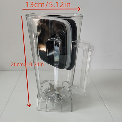 - "High-Quality 2L Blender Pitcher with Handle, Made from Food-Grade Plastic, Ideal for Making Smoothies, Soups, and Purees. Comes with Spiral Blade and Foam Lid, Compatible with High-Speed Blender Base