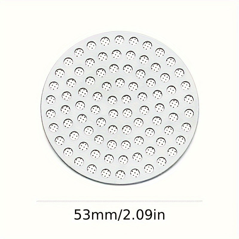 1 piece of 51mm/53mm/58mm Coffee Portafilter Screen, made of reusable 304 stainless steel with Puck Filter Accessory