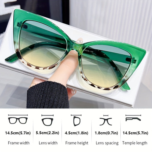 Y2K Cat Eye Fashion Sunglasses for Women and Men in Vibrant Jelly Color Blocks - Perfect for Beach Parties and Clubbing