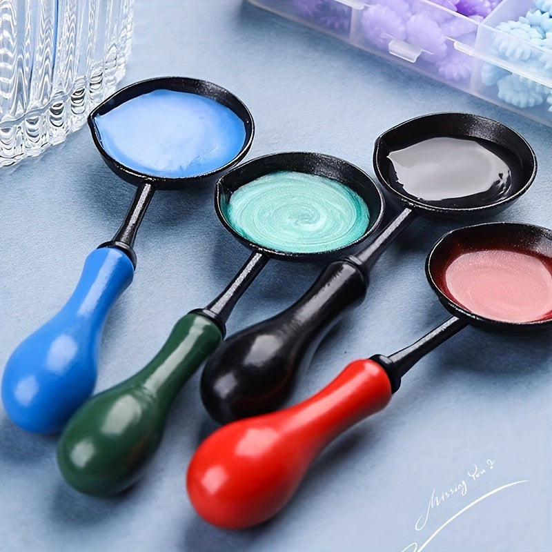 1 piece of Fire Paint Wax Melting Spoon, Non-stick Spoon for Fire Paint, Vintage Fire Paint Seal Wax Heating Tool, Fire Paint Wax Tool that is Easy to Clean