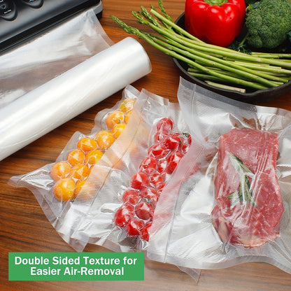 [Top Pick] Kitchen Food Vacuum Sealer Bags - BPA-Free and Ideal for Freshness, Compression Cooking, and Steaming Storage. No Power Required for Packaging and Sealing.