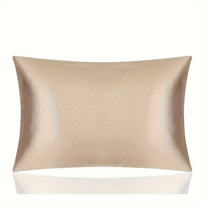 1 piece of 100% Pure Mulberry Silk Pillowcase, 19mm, designed for both hair and skin. Features natural smooth silk on both sides, with a hidden zipper closure. Pillow core not included.