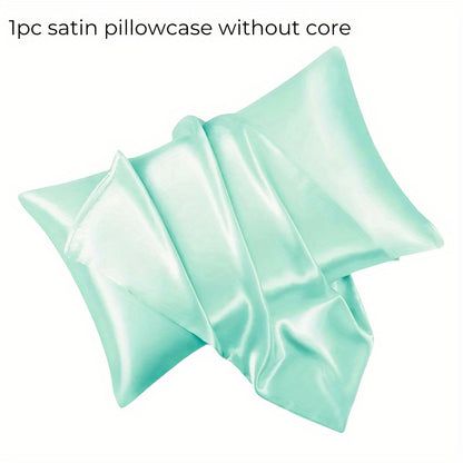 1 piece of an ultra-soft silky blend satin pillowcase made of polyester, with a fabric weight of 80-85g and machine washable.