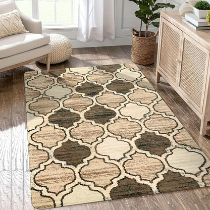 1 piece of a simple and irregular graphic pattern carpet, designed to be soft, non-slip, and dirt-resistant. Perfect for use as a floor mat in the living room, kitchen, or bathroom. This square mat weighs 480g and has a thickness of 1cm. Ideal for adding