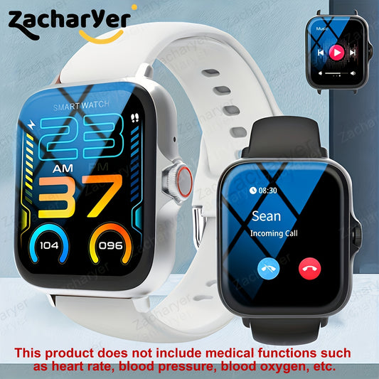 Zacharyer Smartwatch is a versatile and stylish smart sports watch with a full touch screen. It allows you to answer and make calls, receive message reminders, and customize your dial wallpaper. This watch is suitable for both men and women and is