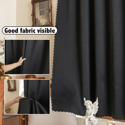 [Top Pick] Convenient Blackout Curtain Without Rod - Blocks UV Rays, Simple to Install, Ideal for Bedroom, Living Room & Kitchen Decor, Easy to Wash, Adhesive, Window Drapes