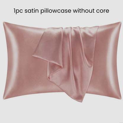 1 piece of an ultra-soft silky blend satin pillowcase made of polyester, with a fabric weight of 80-85g and machine washable.