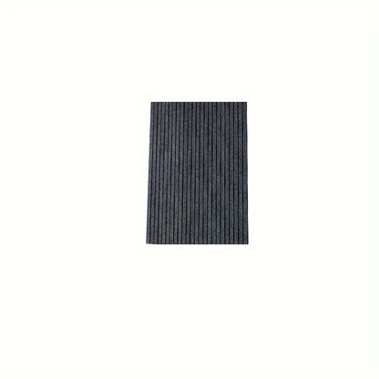 1 piece of a striped door mat that is water-absorbing and can be used as a bath pad. It is also anti-skid, oil-proof, and waterproof. This living room rug is washable and suitable for use in the living room, bedroom, bathroom, or as home decor. It can be