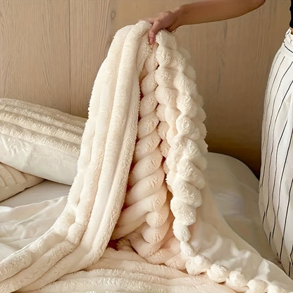 [Top Pick] Indulgent Faux Rabbit Fur Shawl Blanket - Plush, Cozy & Stylish for Home, Work, or On the Go - Ideal All-Year-Round Gift, Great for Holiday Giving