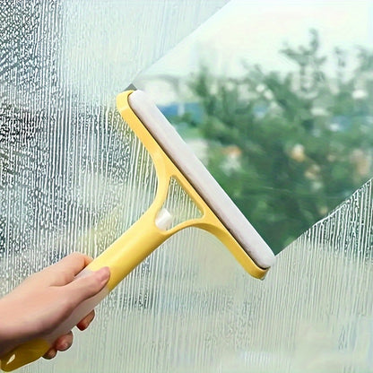 1 piece of 3-inch handheld glass scraper with sprayer, suitable for cleaning windows, tiles, car windshields, mirrors, and bathroom. This multi-functional tool can be used for spraying, washing, and scraping. It is a must-have for all your cleaning needs.