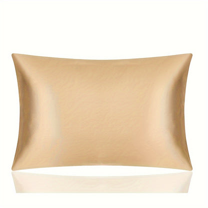 1 piece of 100% Pure Mulberry Silk Pillowcase, 19mm, designed for both hair and skin. Features natural smooth silk on both sides, with a hidden zipper closure. Pillow core not included.