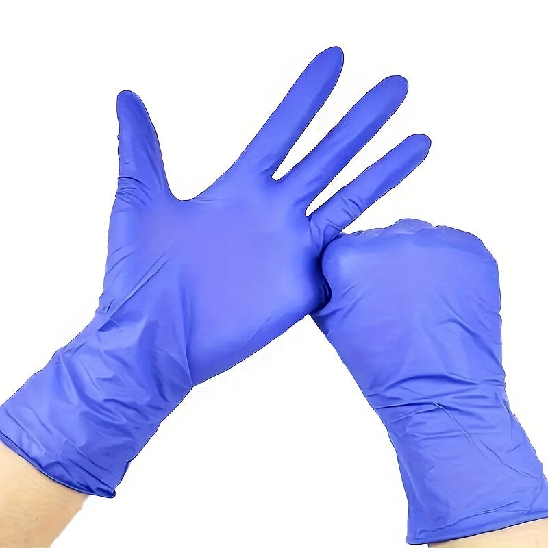 [Brand Name] offers a 100-Pack of Nitrile Disposable Gloves, perfect for various tasks such as kitchen work, cleaning, tattoos, salon services, and pet care. These gloves are made of PVC and are waterproof, ambidextrous, and allergy-free. They are also