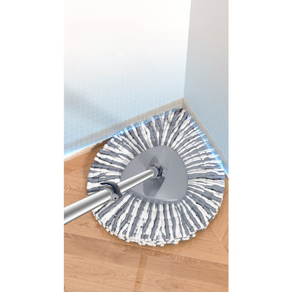 - Efficiently clean your living room floors with the 1pc Spin Mop and Bucket set, featuring an easy wring mop for quick and effective cleaning. This manual rotating mop also includes a dehydration function for easy water removal.