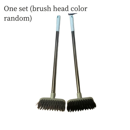 - Description: This bathroom floor brush features a durable long handle and hard bristles, making it ideal for cleaning toilets and floors. The no dead angle design ensures thorough cleaning of both toilet and ceramic tiles. Perfect for manual tile