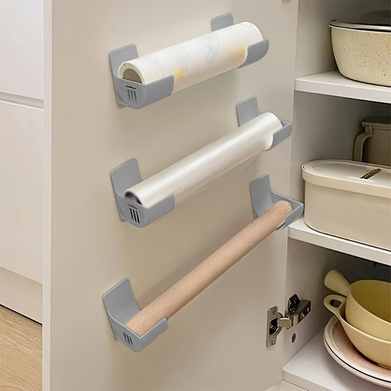 - Set of 4 Non-Drilling Kitchen Storage Racks
- Versatile Storage Solution for Garbage Bags, Kitchen Rolls, and More
- Ideal for Fridge Side, Cabinet, and Umbrella Storage