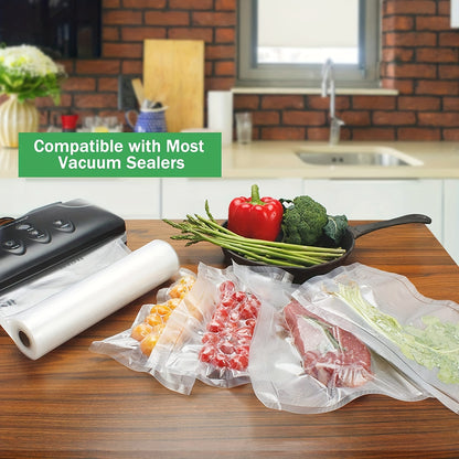 [Top Pick] Kitchen Food Vacuum Sealer Bags - BPA-Free and Ideal for Freshness, Compression Cooking, and Steaming Storage. No Power Required for Packaging and Sealing.