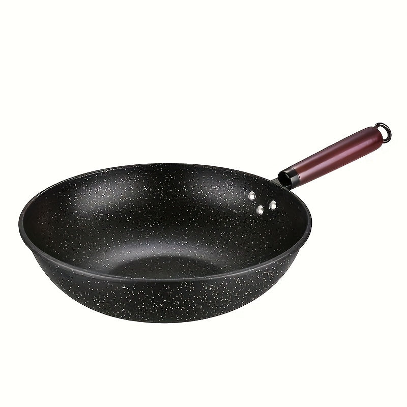 1 piece of cookware set including woks, stir-fry pans, griddle, chef's pans, and non-stick maifan stone skillet suitable for gas stove tops and induction cookers. PFOA free and perfect for all your cooking needs. Ideal for kitchenware, kitchen supplies